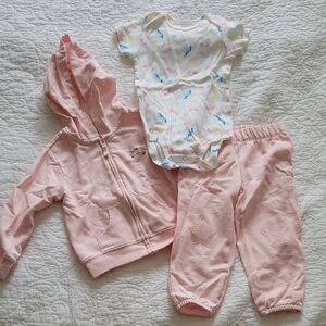 Carter's Toddler Girls 18 Months Unicorn Bundle- 3 items